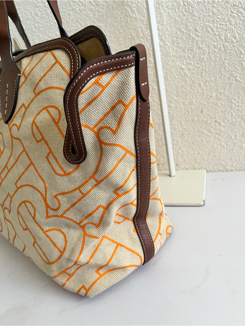 Burberry TB canvas tote bag - Picture 3 of 15